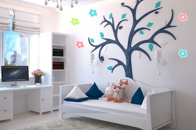Pstel room sticker